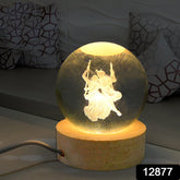 3D Crystal Ball lamps for Bedroom 3D Lamps for Home Decoration 3D Crystal Ball Night Light Gifts for Women Gifts for Men Room Decor Items for Bedroom for Friend and Family (1 Pc)